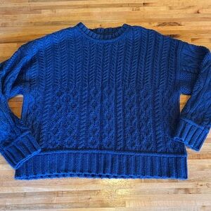 Lucky Brand Men's Deep Blue Crewneck Sweater